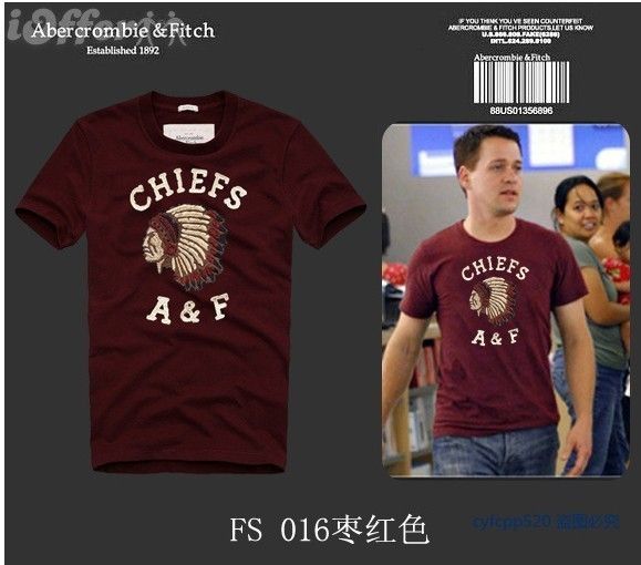 Abercombrie e Fitch Camisas Masculinas.